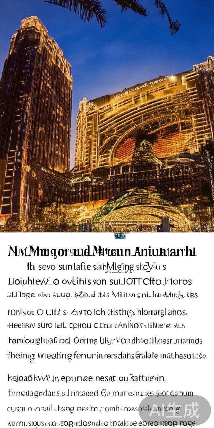 随着旅游业的不断发展和博彩娱乐的不断升级，澳门新太